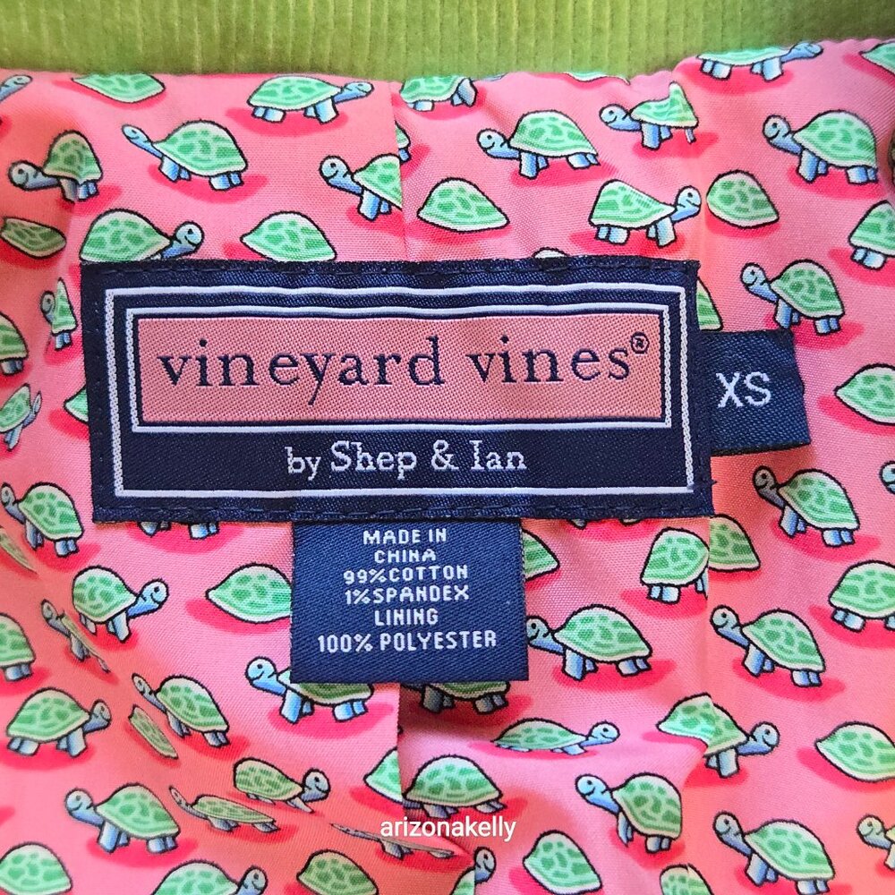 Vineyard Vines Corduroy Blazer Green With Pink Lining PRICE FIRM - Picture 2 of 11